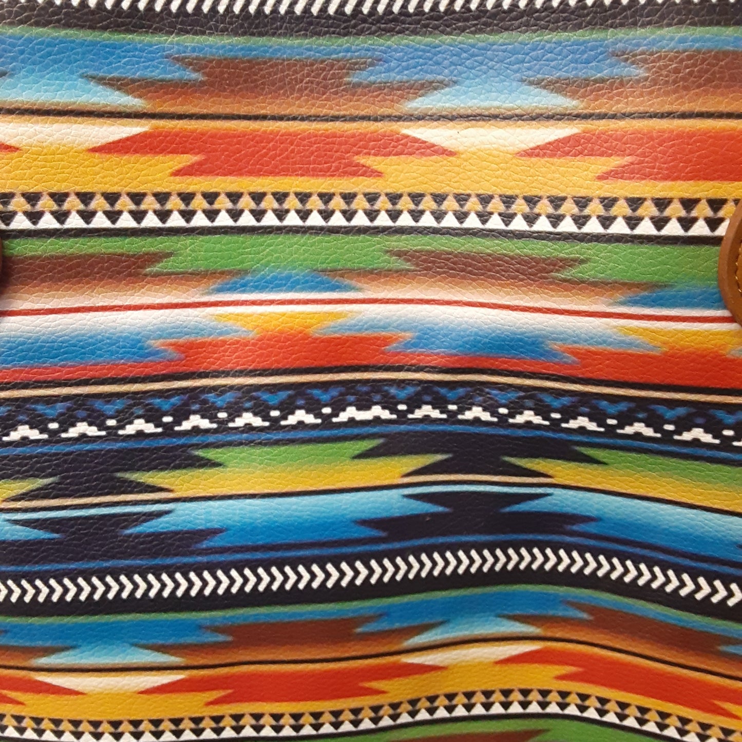 Oversized Serape Aztec Print Tote Bag with Guitar Strap