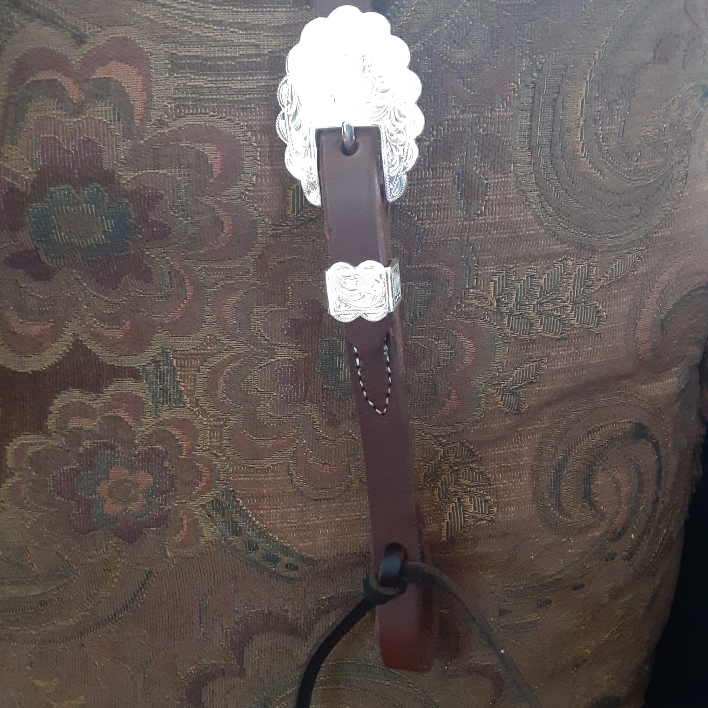 Slip Ear Dark Oil Harness Leather Headstall