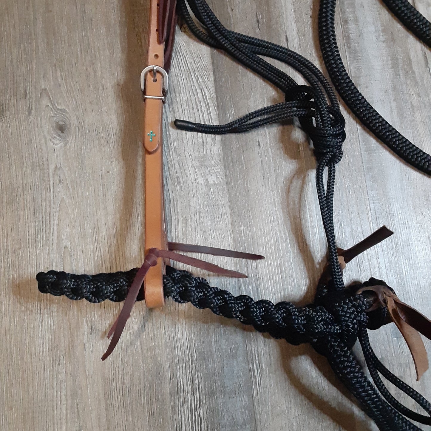 Ridge Creek Tack Soft Round Braided Loping Hackamore Bosal