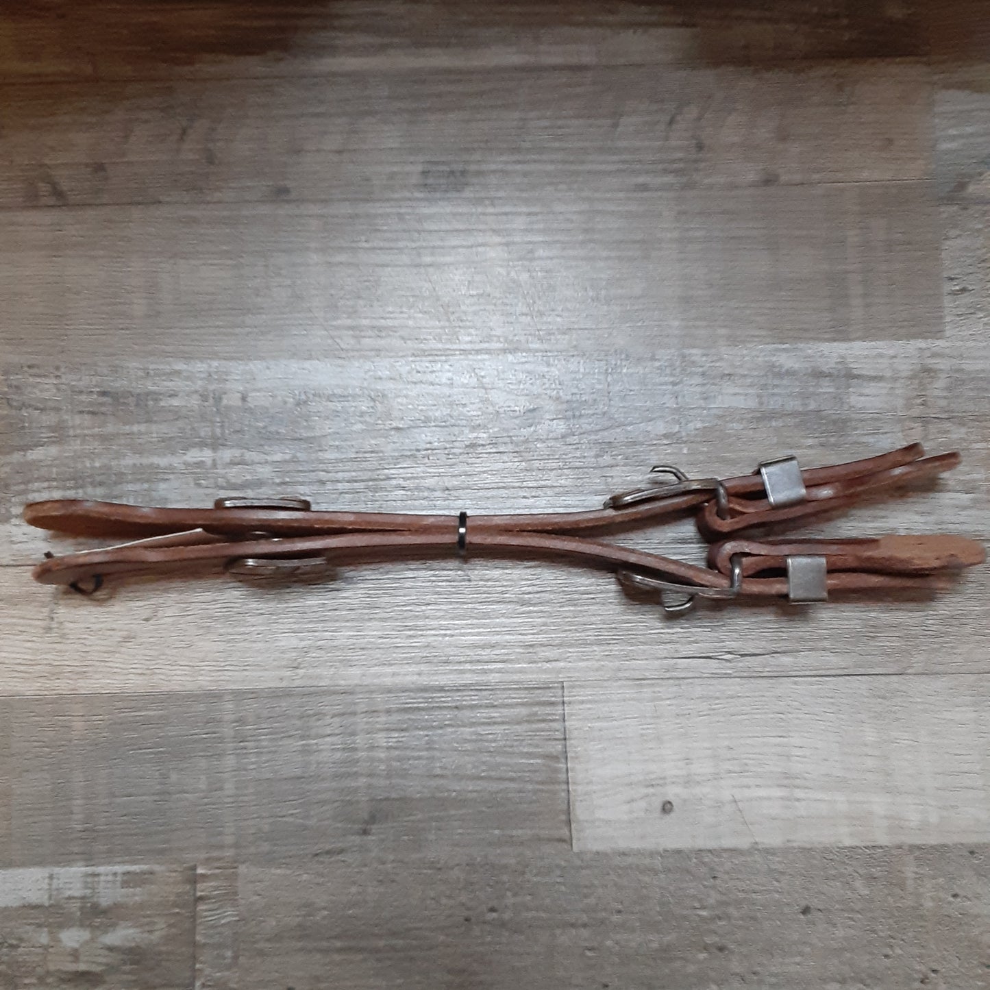 JR Miller Custom Saddlery Dark Oil Spur Straps