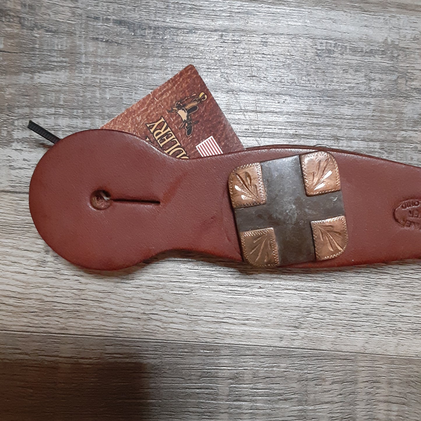 JR Miller Custom Saddlery Dark Oil Spur Straps