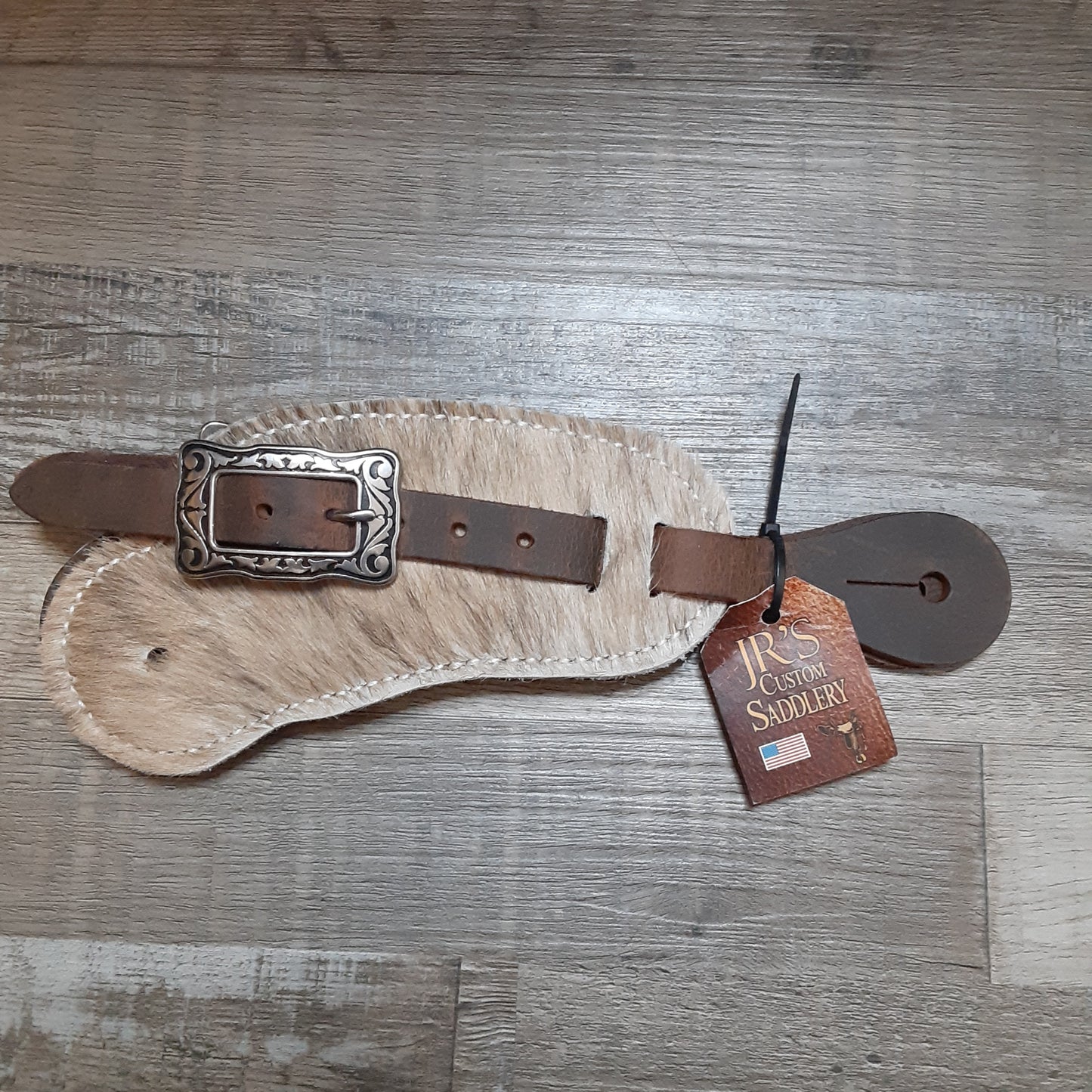 JR Miller Custom Saddlery Hair-On Spur Straps