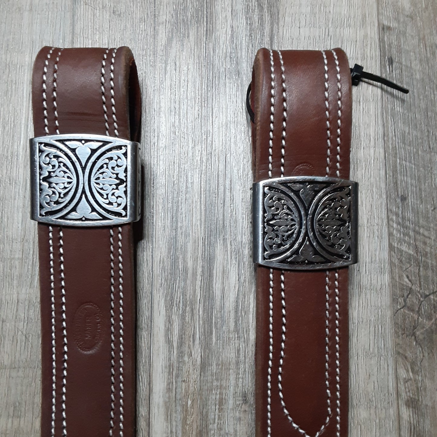 Custom Dark Oil Rear Cinch Billets