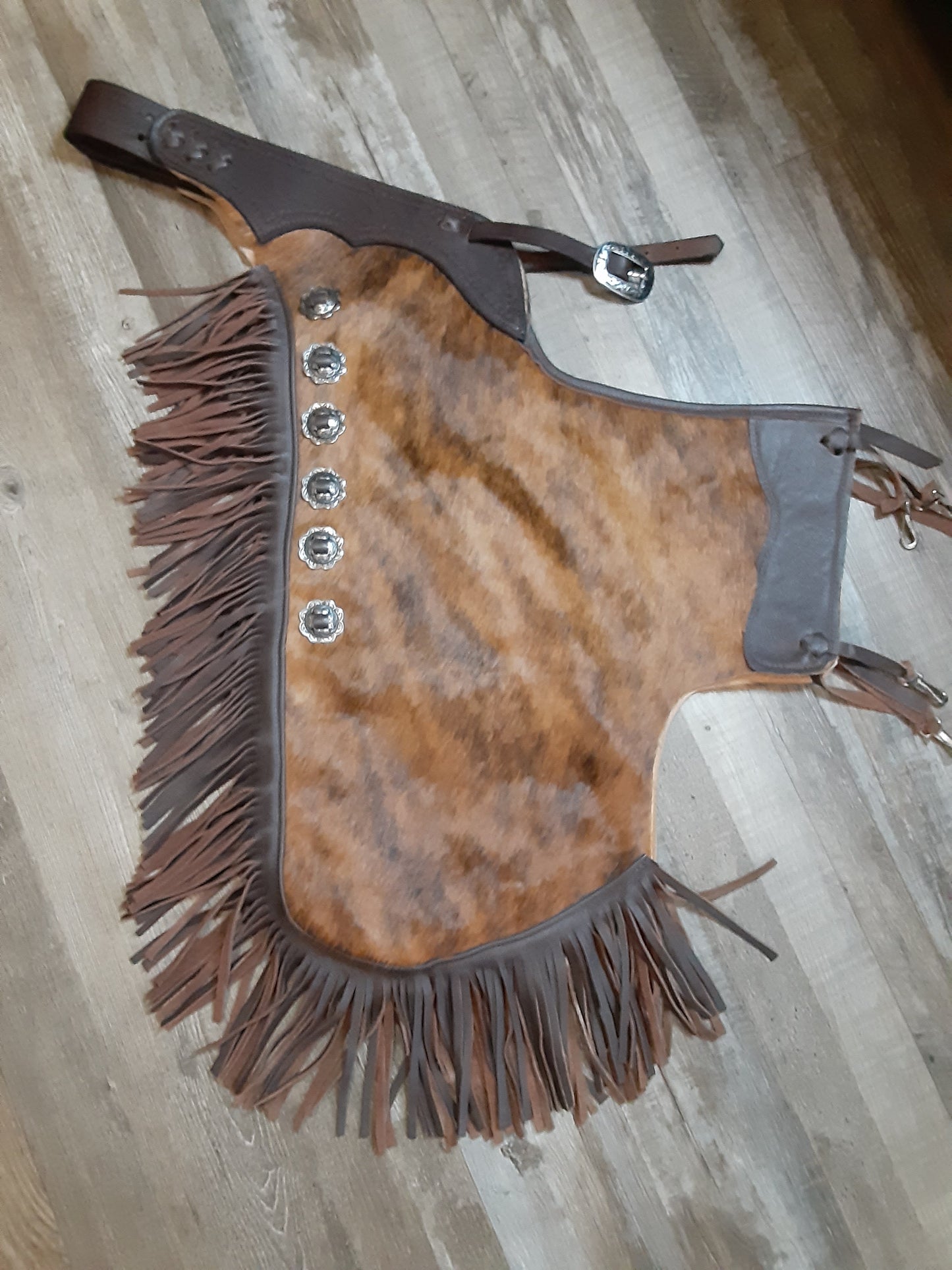 Custom Hair On Dark Oil Chinks