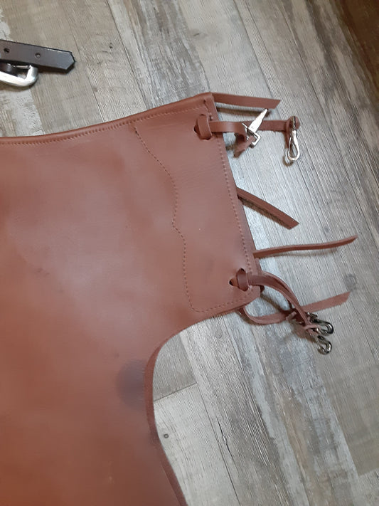 Custom Smooth Leather Chinks