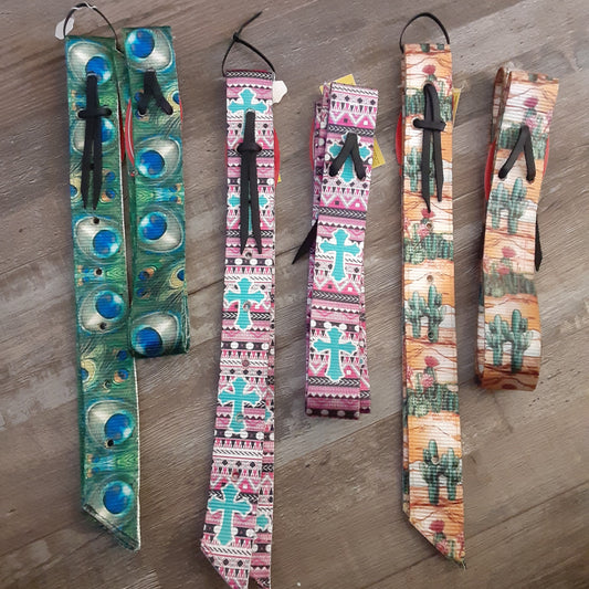 Graphic Bling Off Billet & Cinch Strap Set