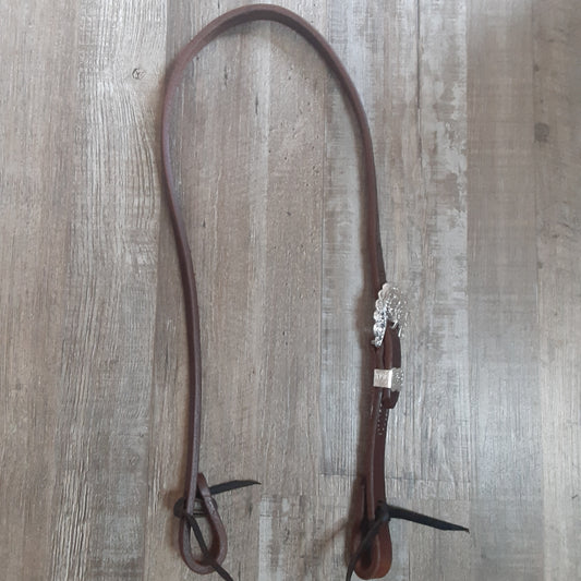 Slip Ear Dark Oil Harness Leather Headstall
