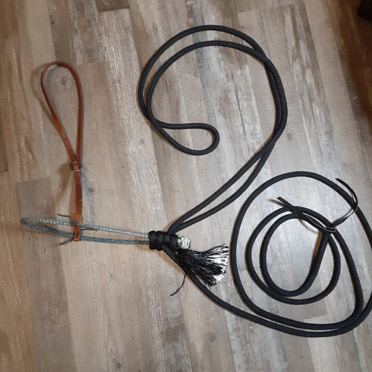 Lariat Nose Rope Loping Hackamore Bosal
