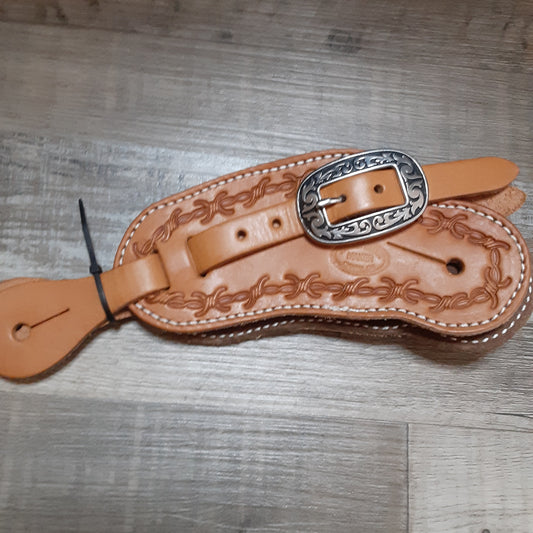 JR Miller Custom Saddlery Ladies Barbwire Spur Straps