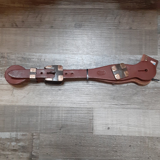 JR Miller Custom Saddlery Dark Oil Spur Straps