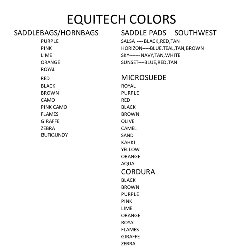 Equitech saddle discount bags